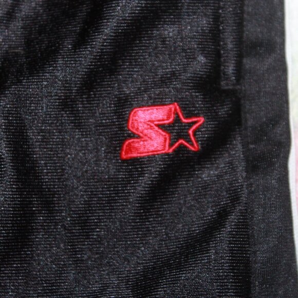Vintage Starter Boys Black Striped Ankle Snap Basketball Pants Size XL (16-18) - Picture 3 of 11